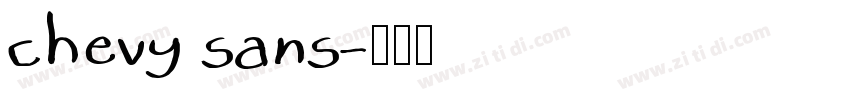 chevy sans字体转换